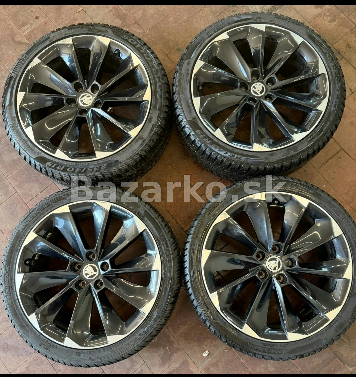 Predám alu disky Supernova Škoda R19 + zimné pneumatiky 235/40 R19
